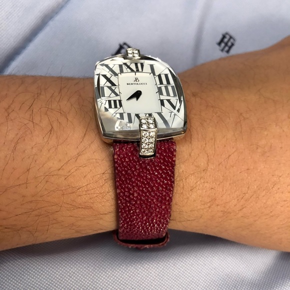 Bertolucci Doppia Stainless Steel with Diamonds - Picture 2 of 6